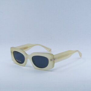 Marc Jacobs MJ 1075/S 040G IR Sunglasses Yellow Rectangle Frame, Grey Lenses